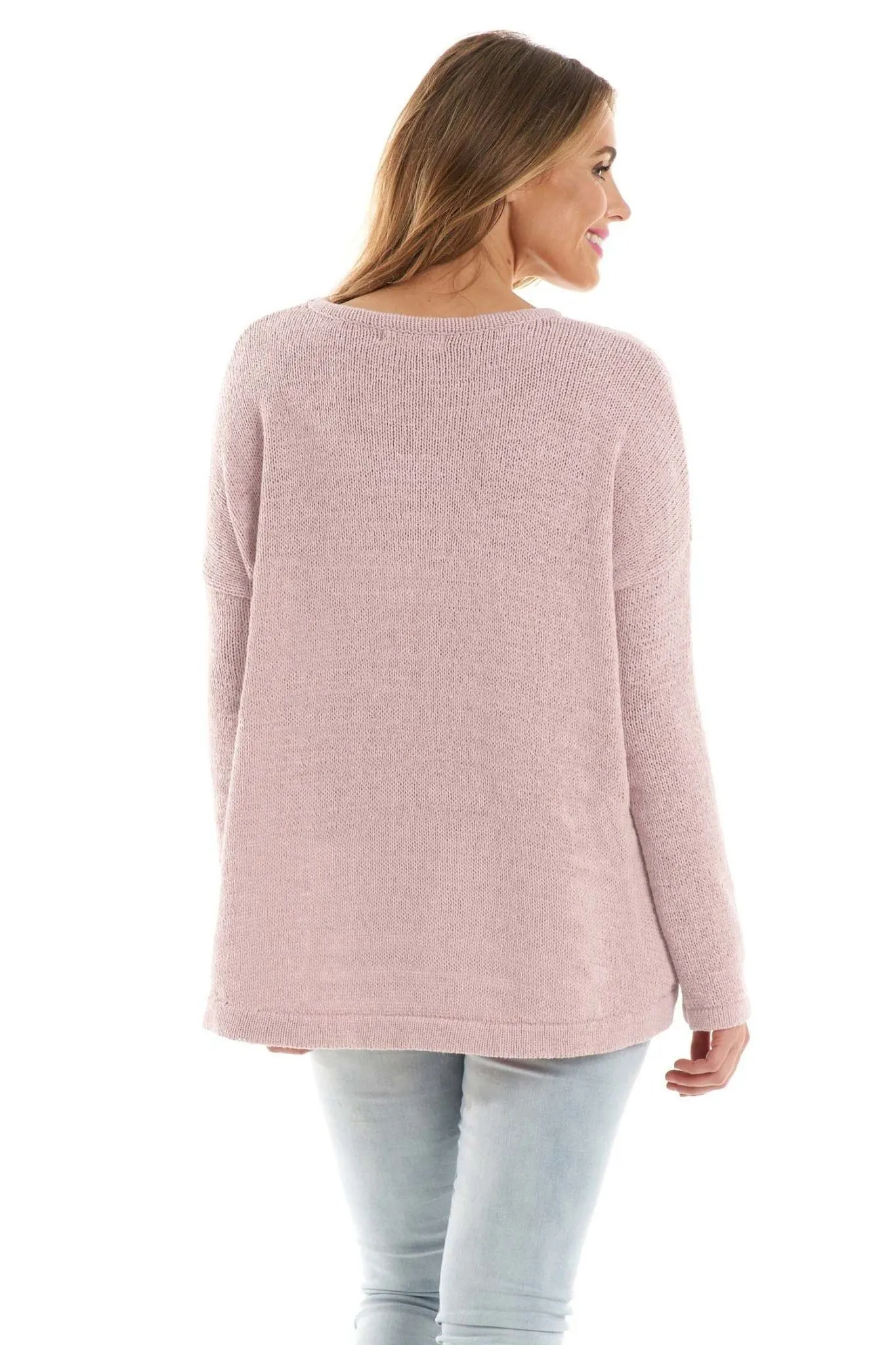 Betty Basics Hayden Knit Jumper in Dusty Petal