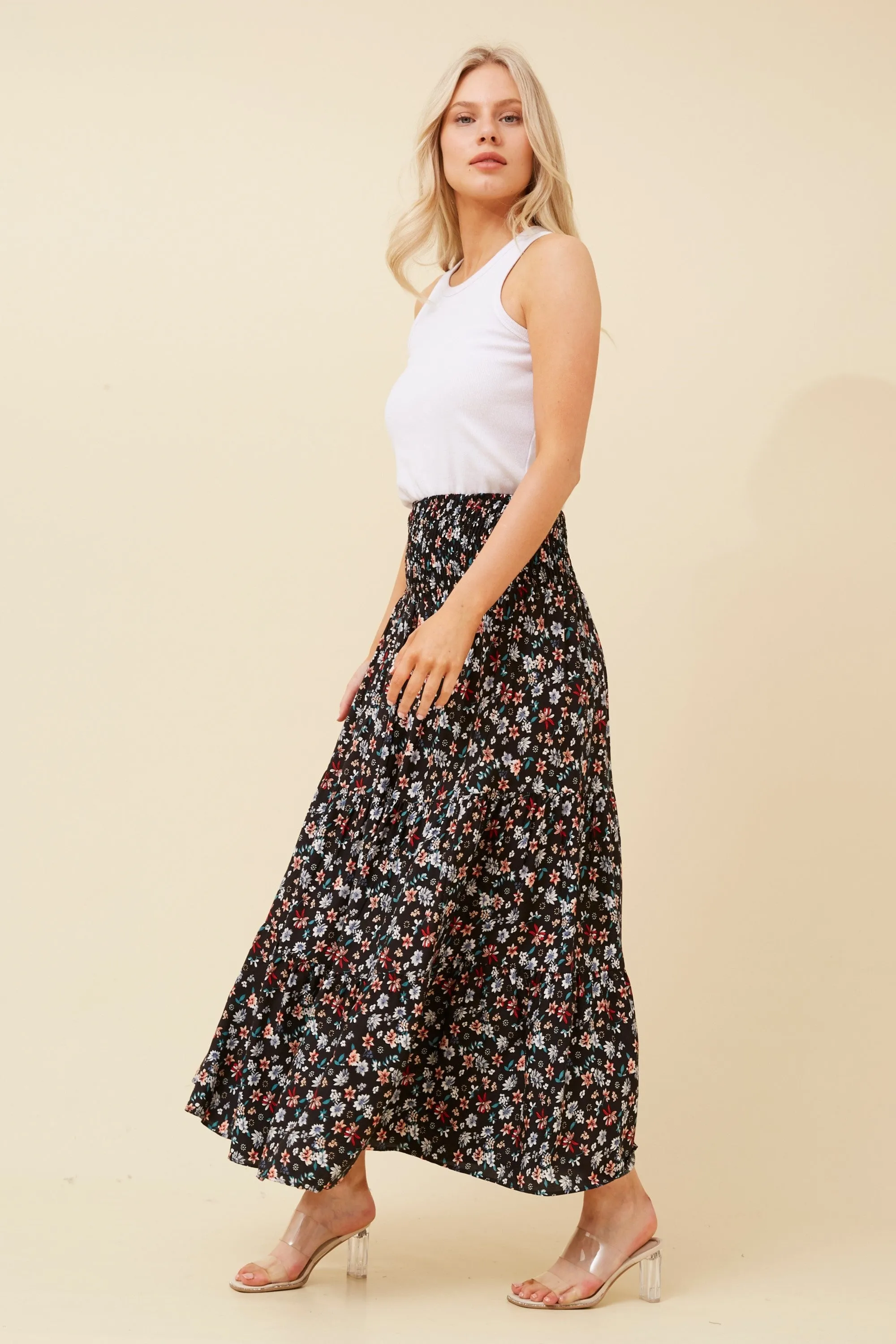 Betty Floral Maxi Skirt