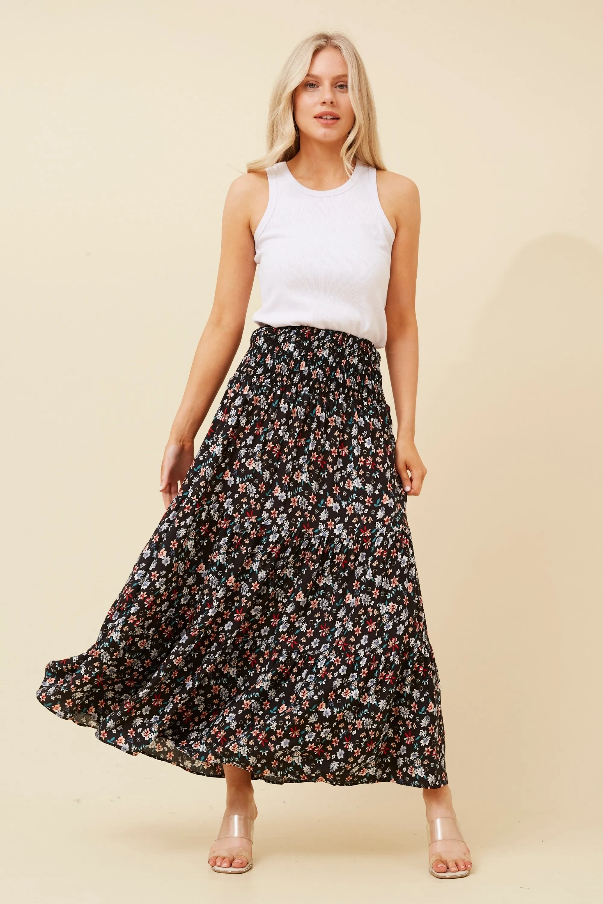 Betty Floral Maxi Skirt