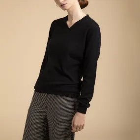 Black cashmere sweater Woman