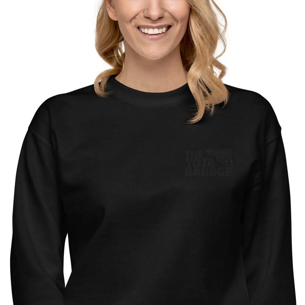 Black Embroidered TYG Sweatshirt