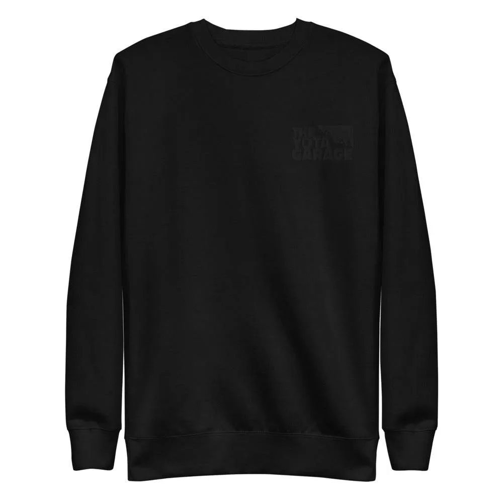 Black Embroidered TYG Sweatshirt