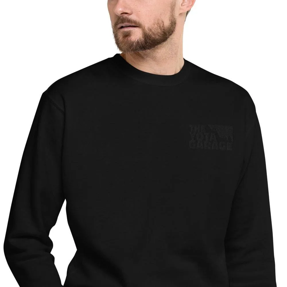 Black Embroidered TYG Sweatshirt