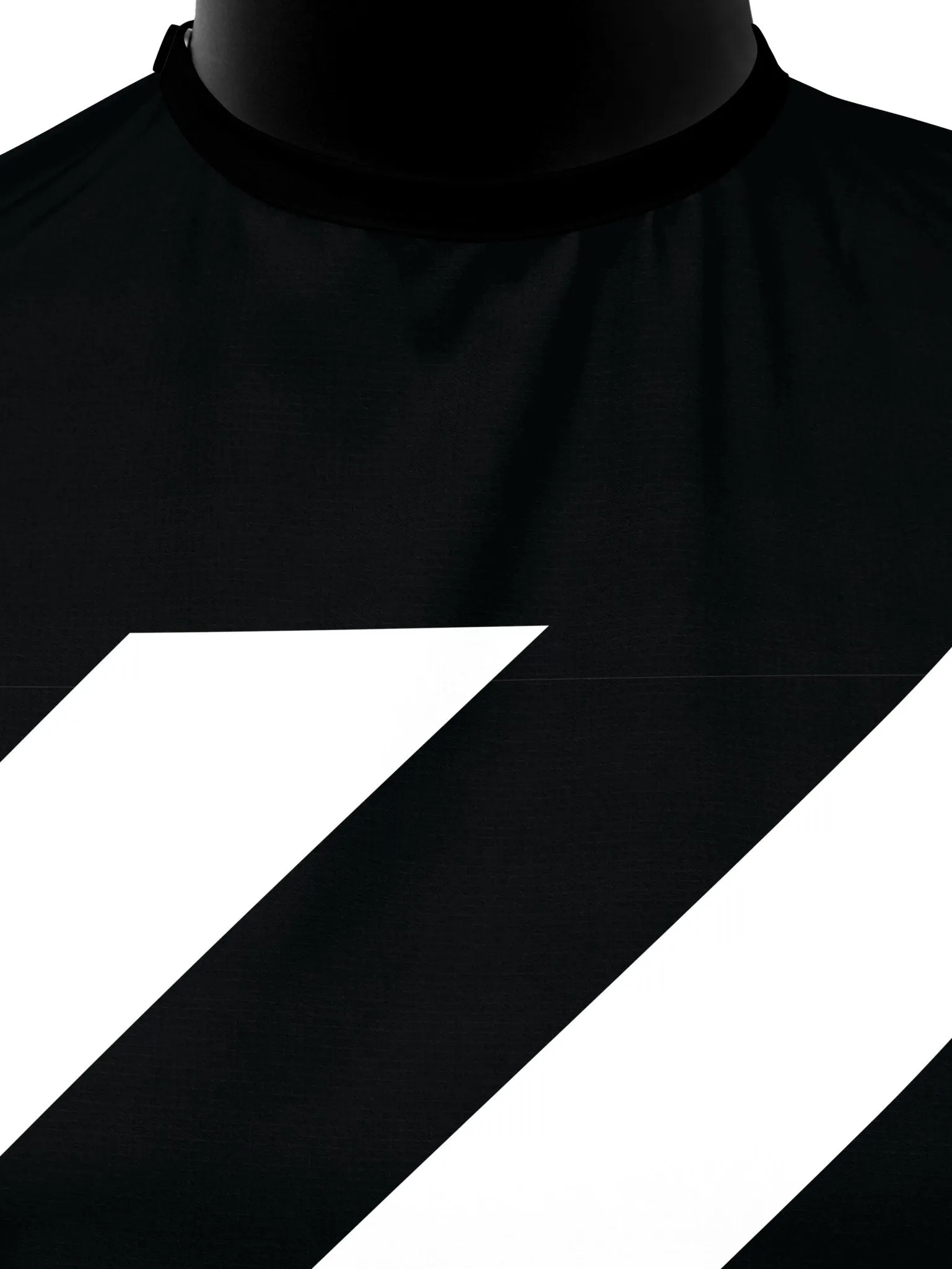 Black Half Stripe PRO Cape