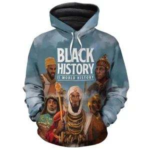 Black History Is World History Premium Hoodie