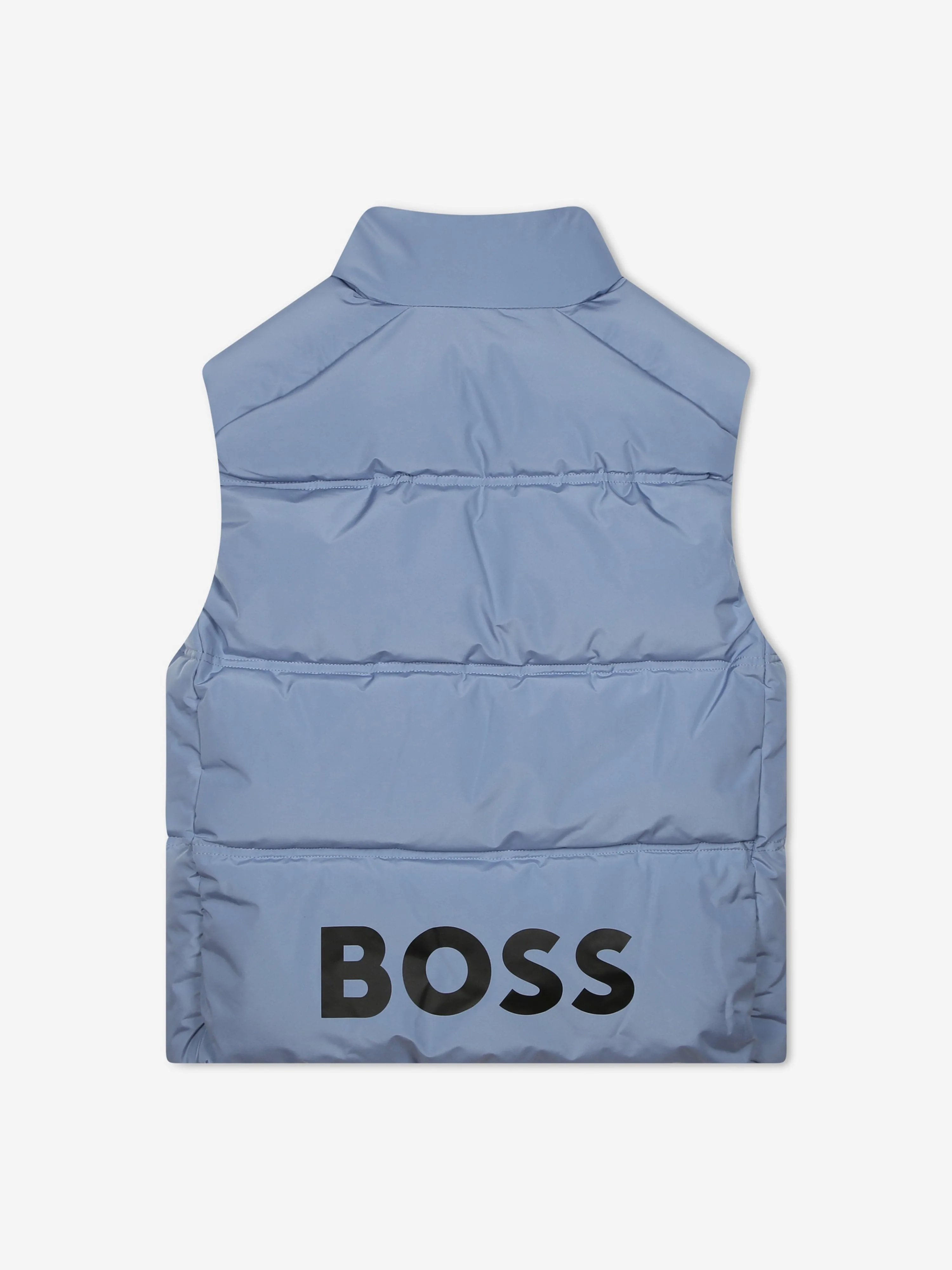 BOSS Boys Puffer Gilet in Blue