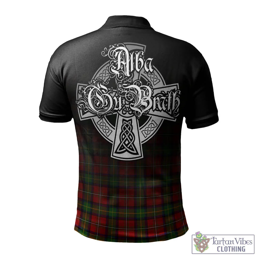 Boyd Tartan Polo Shirt Featuring Alba Gu Brath Family Crest Celtic Inspired