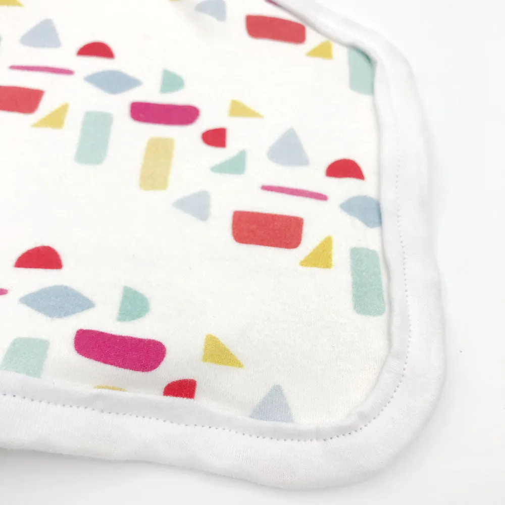 Bright Confetti Stripe Burp Cloth - Organic Cotton | *25% Off!*