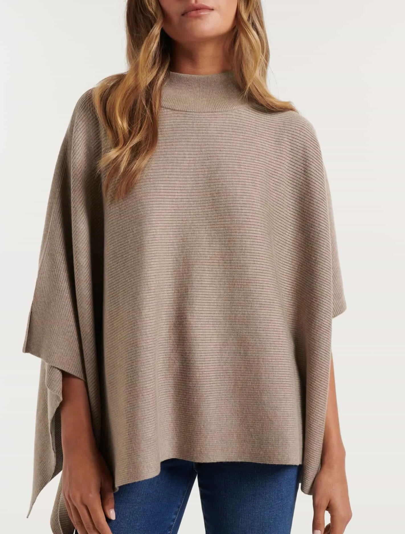 Cara Horizontal Rib Cape