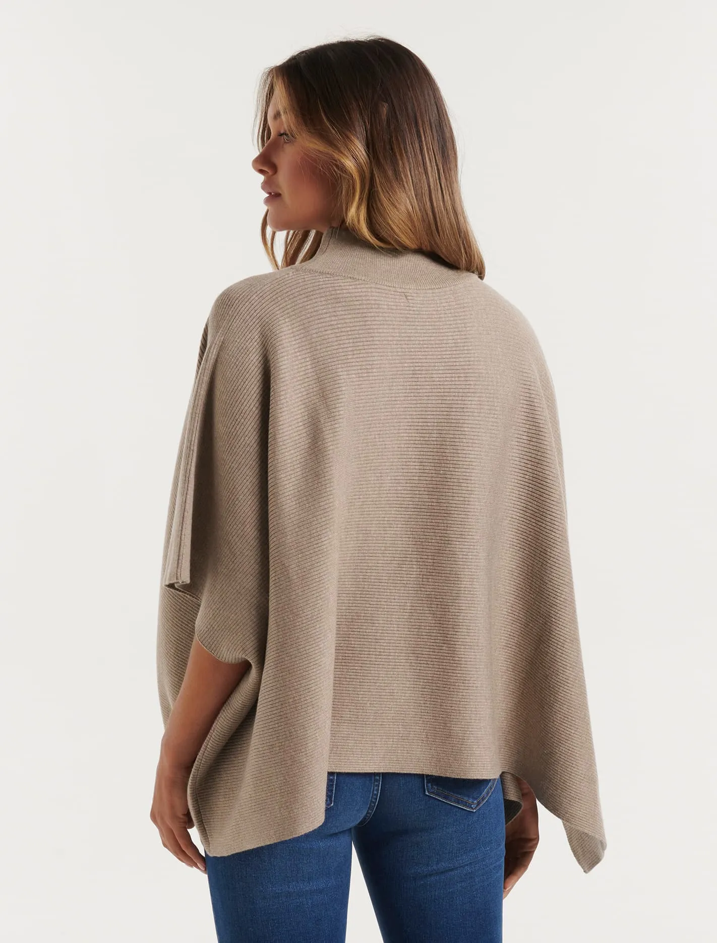 Cara Horizontal Rib Cape