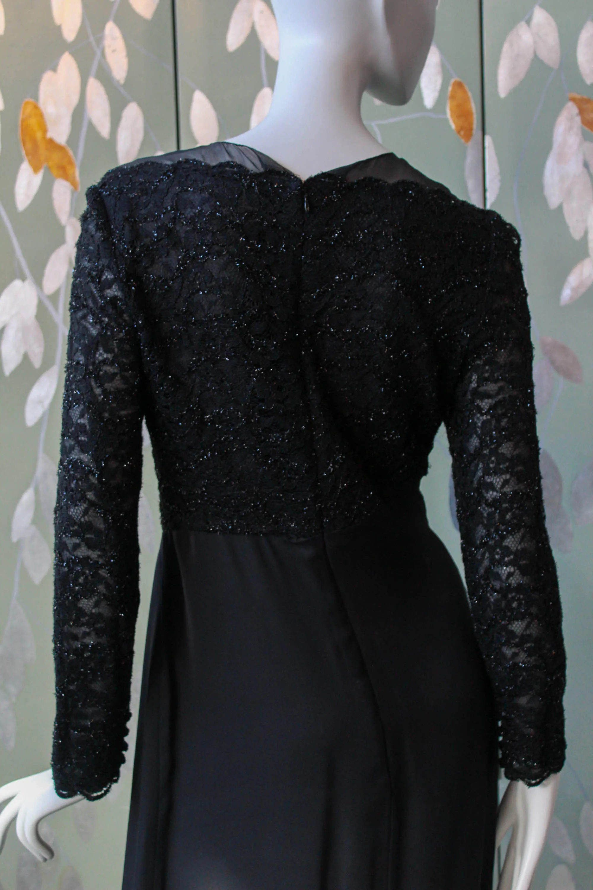 Carolina Herrera Black Lace Dress, Small