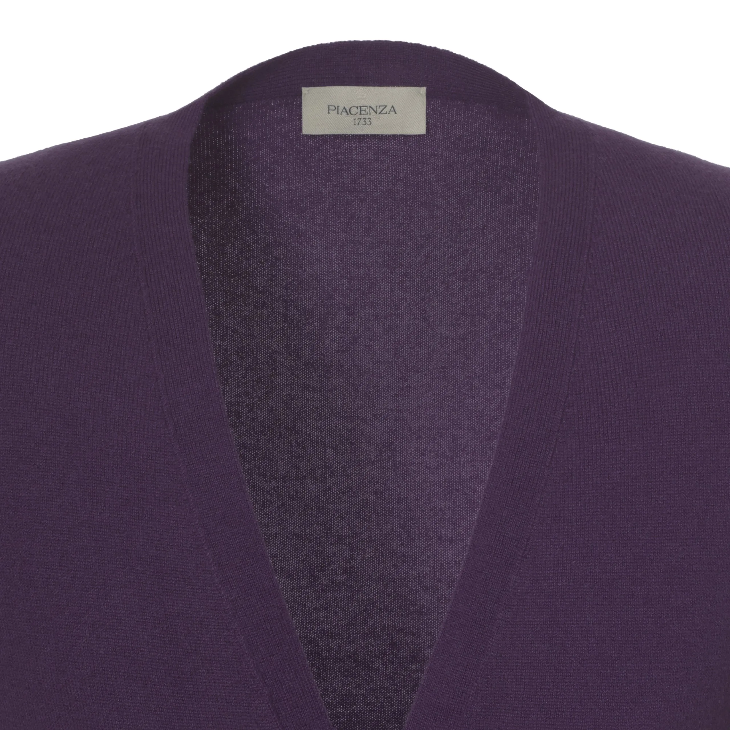 Cashmere Gilet in Deep Violet