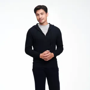 Cashmere Quarter Zip Hoodie