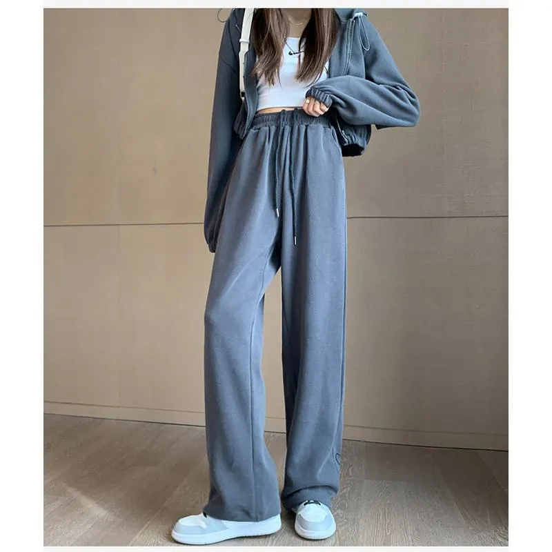 Casual Neutral Banana Plus Sports Loose Fit Sweatpants