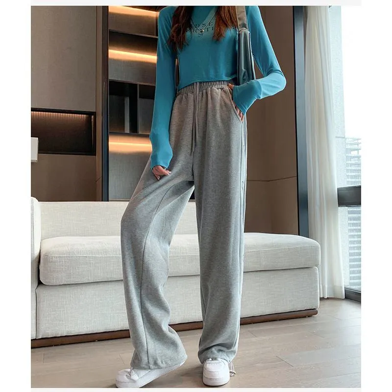 Casual Neutral Banana Plus Sports Loose Fit Sweatpants