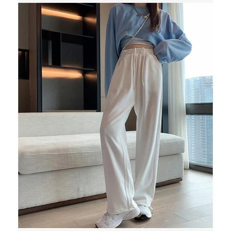 Casual Neutral Banana Plus Sports Loose Fit Sweatpants