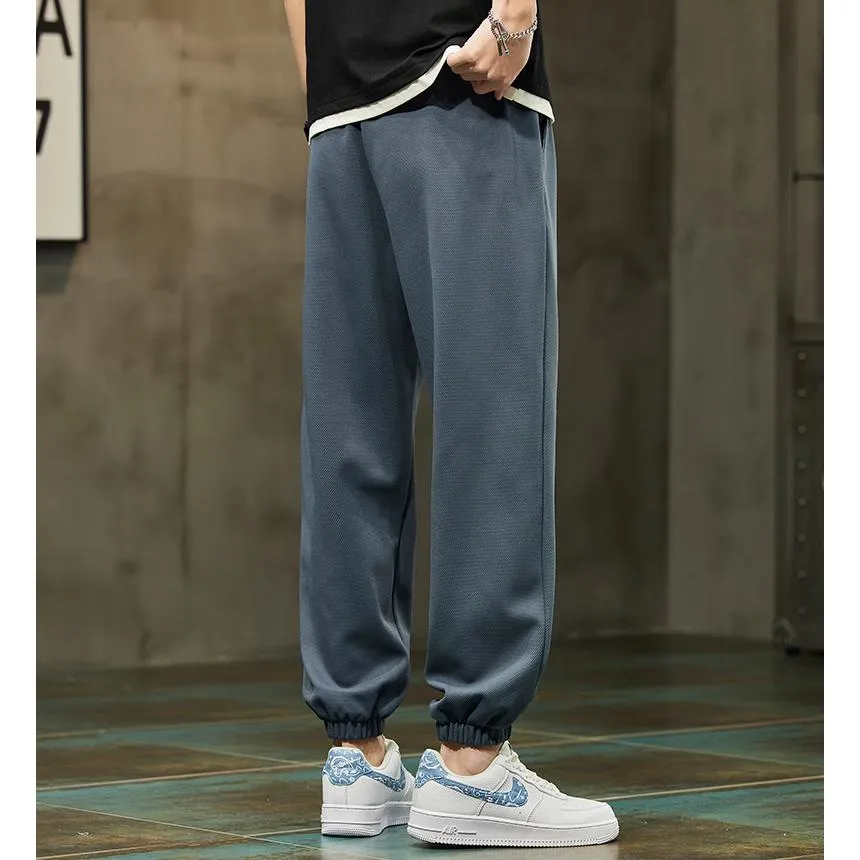 Casual Tapered Knitted Letter Sweatpant