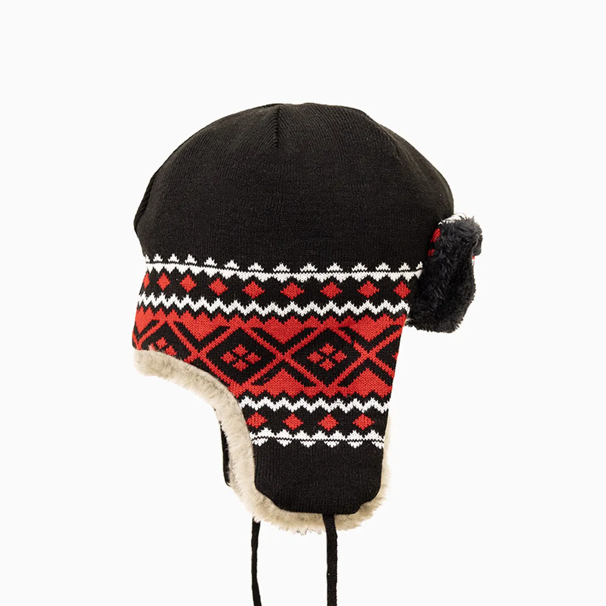 Chicago Bulls NBA Trapper Knit Cuff Beanie Hat