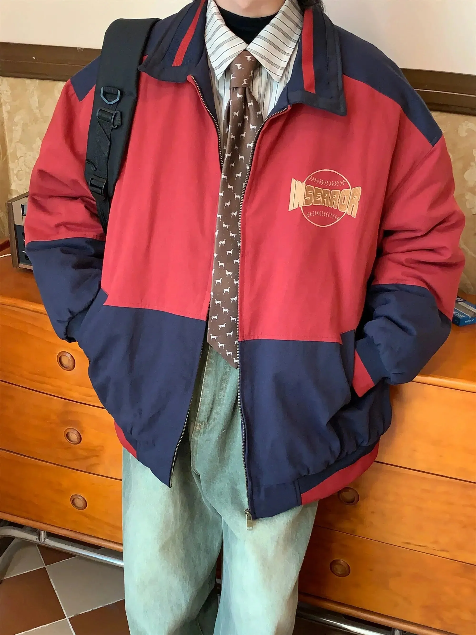 ChicMy-Fall Outfits -Autumn/Winter Coat Jacket INS Style Street Fashion Quilted Stitching Vintage Jacket