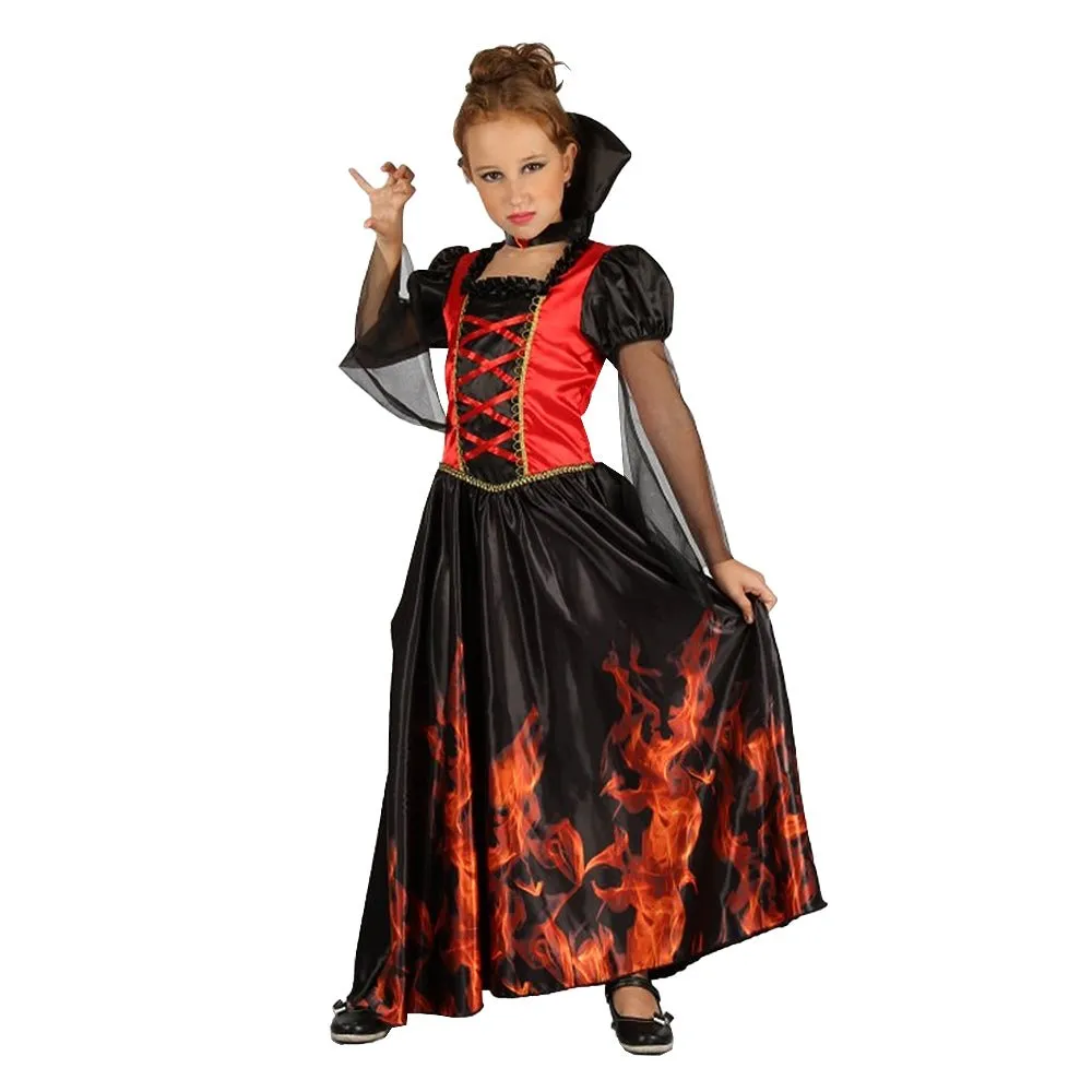 Children Halloween Vampiress Girl Costume