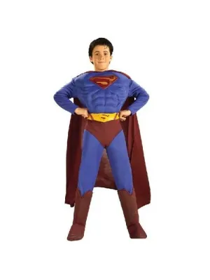 Child's Deluxe Muscle Chest Superman Costume