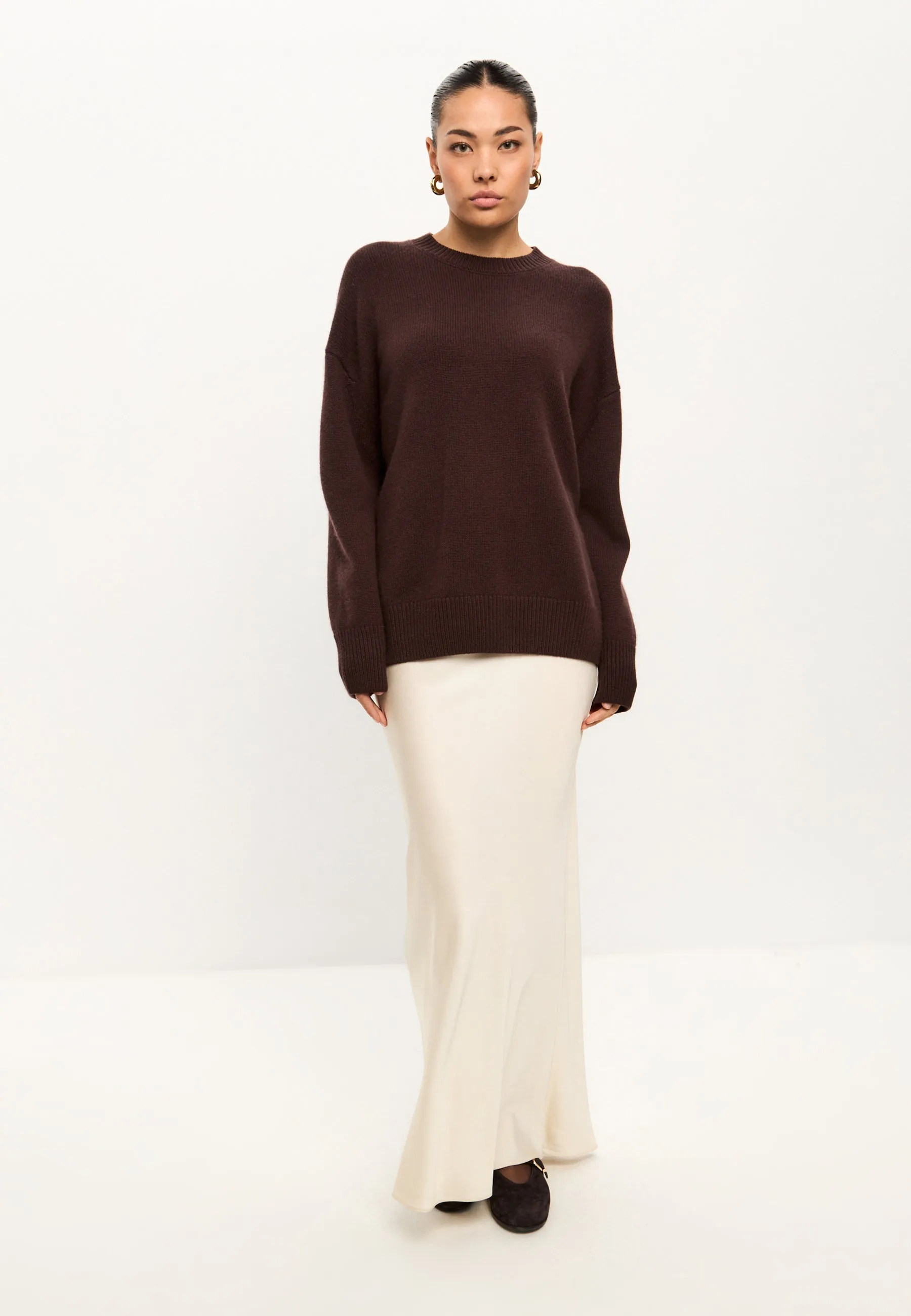 Classic Crew Neck Sweater Mulan - Brown