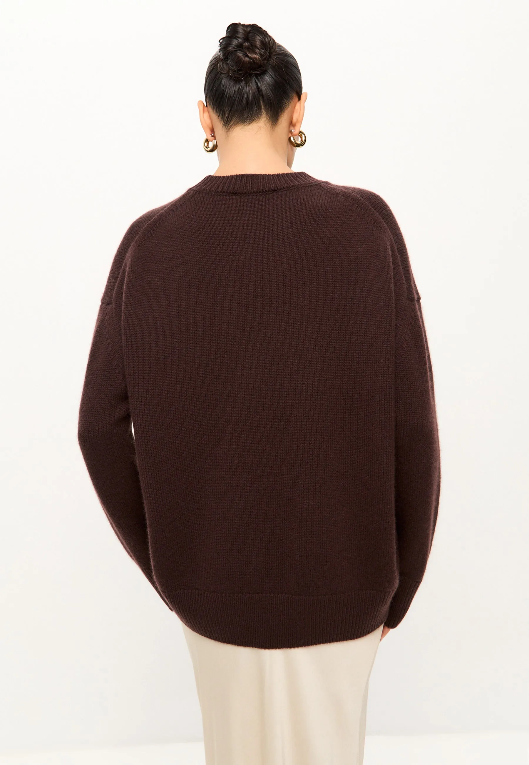 Classic Crew Neck Sweater Mulan - Brown