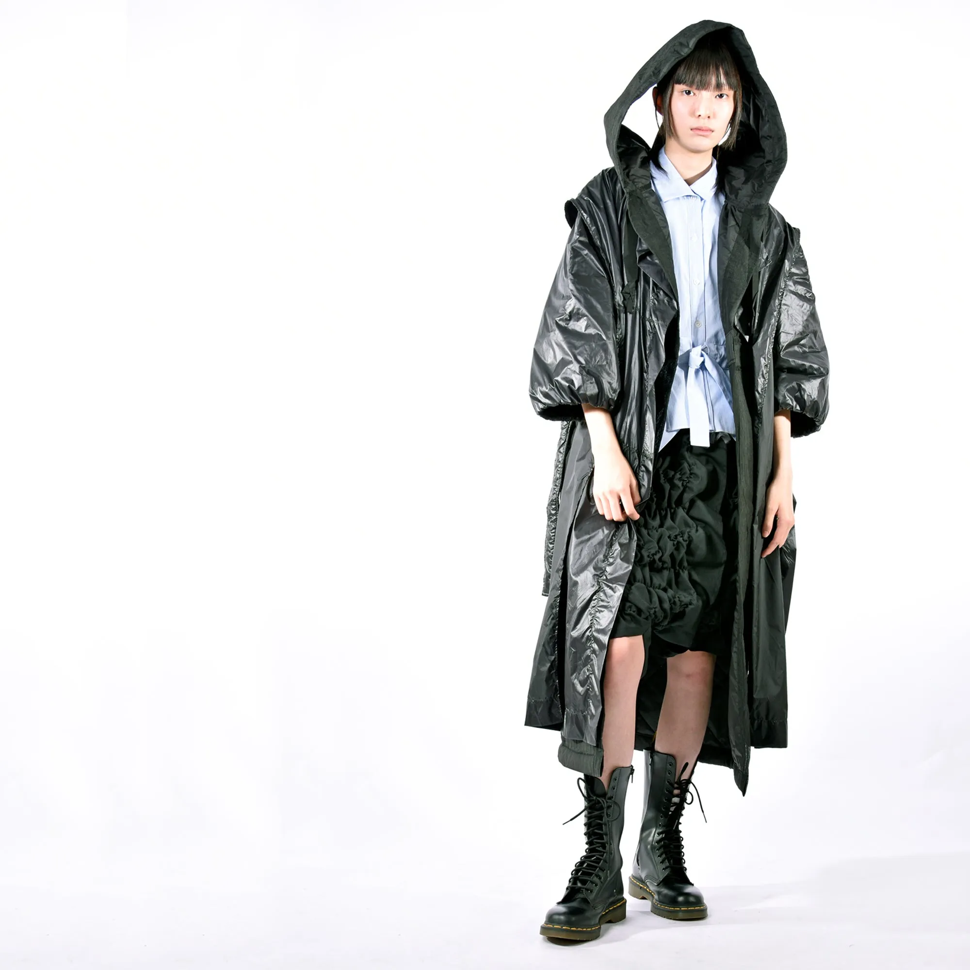 Coat -  Hooded Mask Long Coat