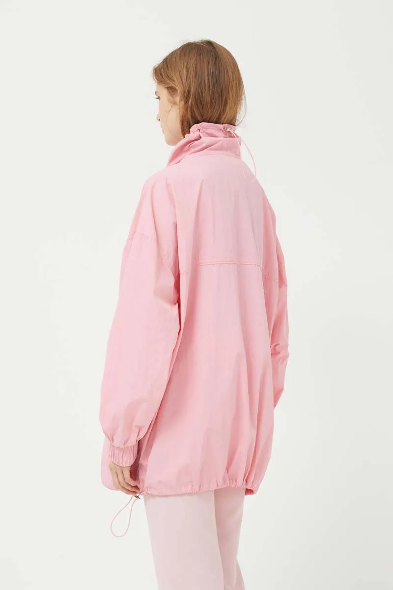 Compañia Fantastica - Pink High Neck Zip Up Jacket