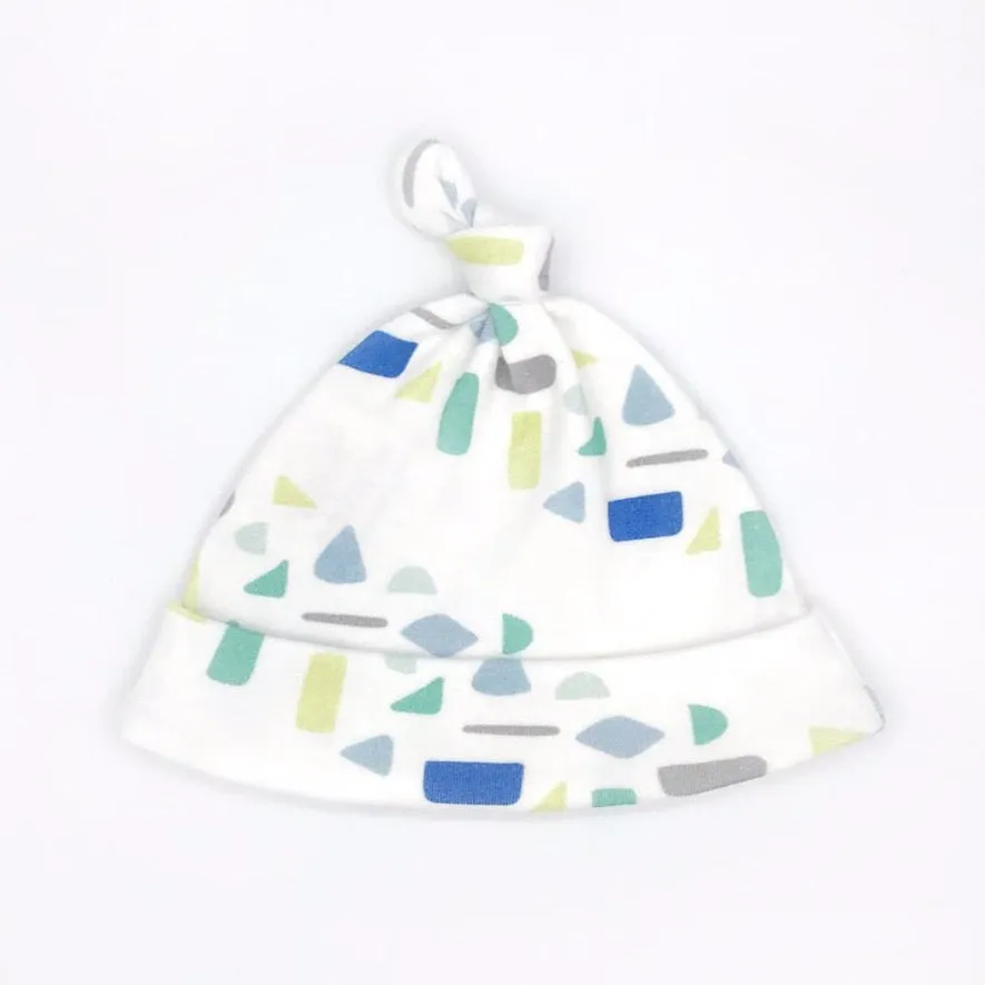 Cool Confetti Stripe Baby Hat (0-3M) - Organic Cotton | *25% Off!*