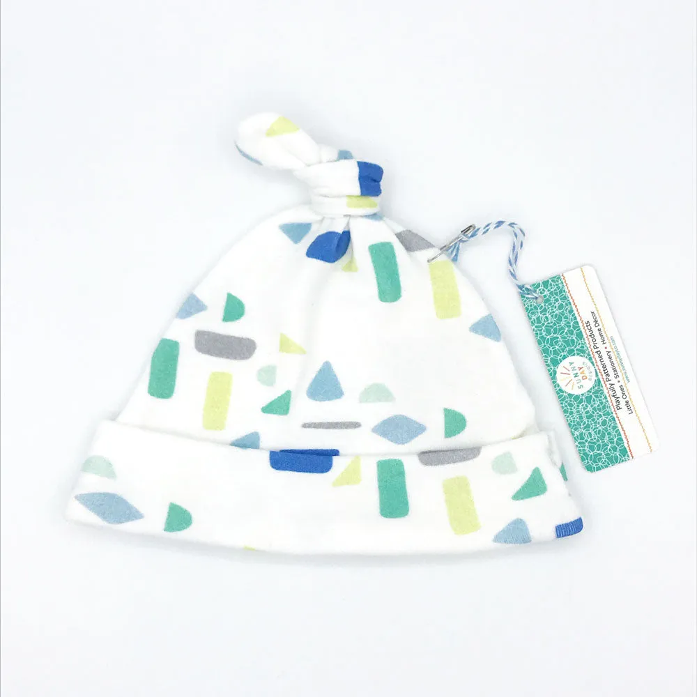 Cool Confetti Stripe Baby Hat (0-3M) - Organic Cotton | *25% Off!*