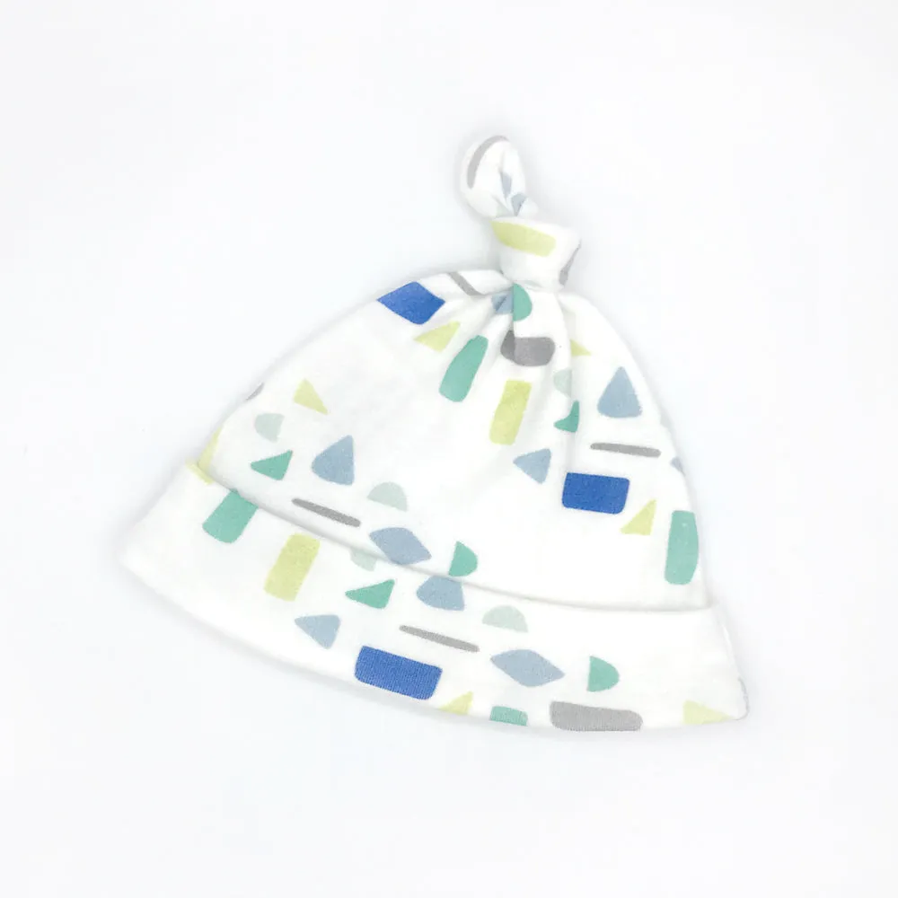 Cool Confetti Stripe Baby Hat (0-3M) - Organic Cotton | *25% Off!*