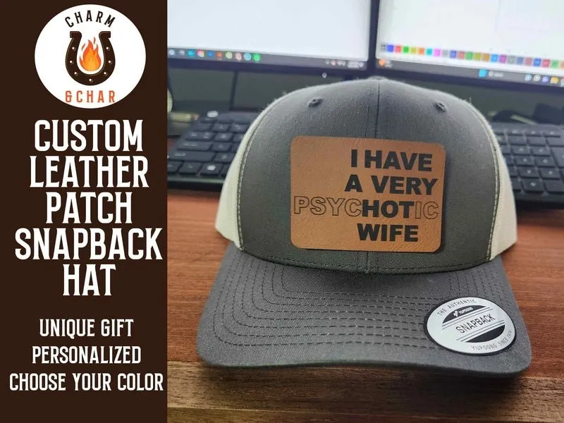 Custom Leather Patch Trucker Hats - Classic Colors