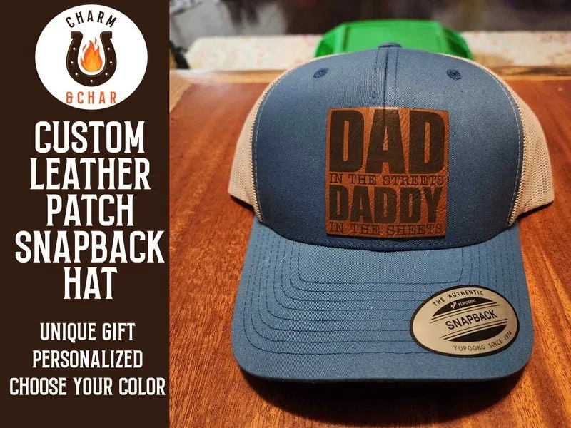 Custom Leather Patch Trucker Hats - Classic Colors