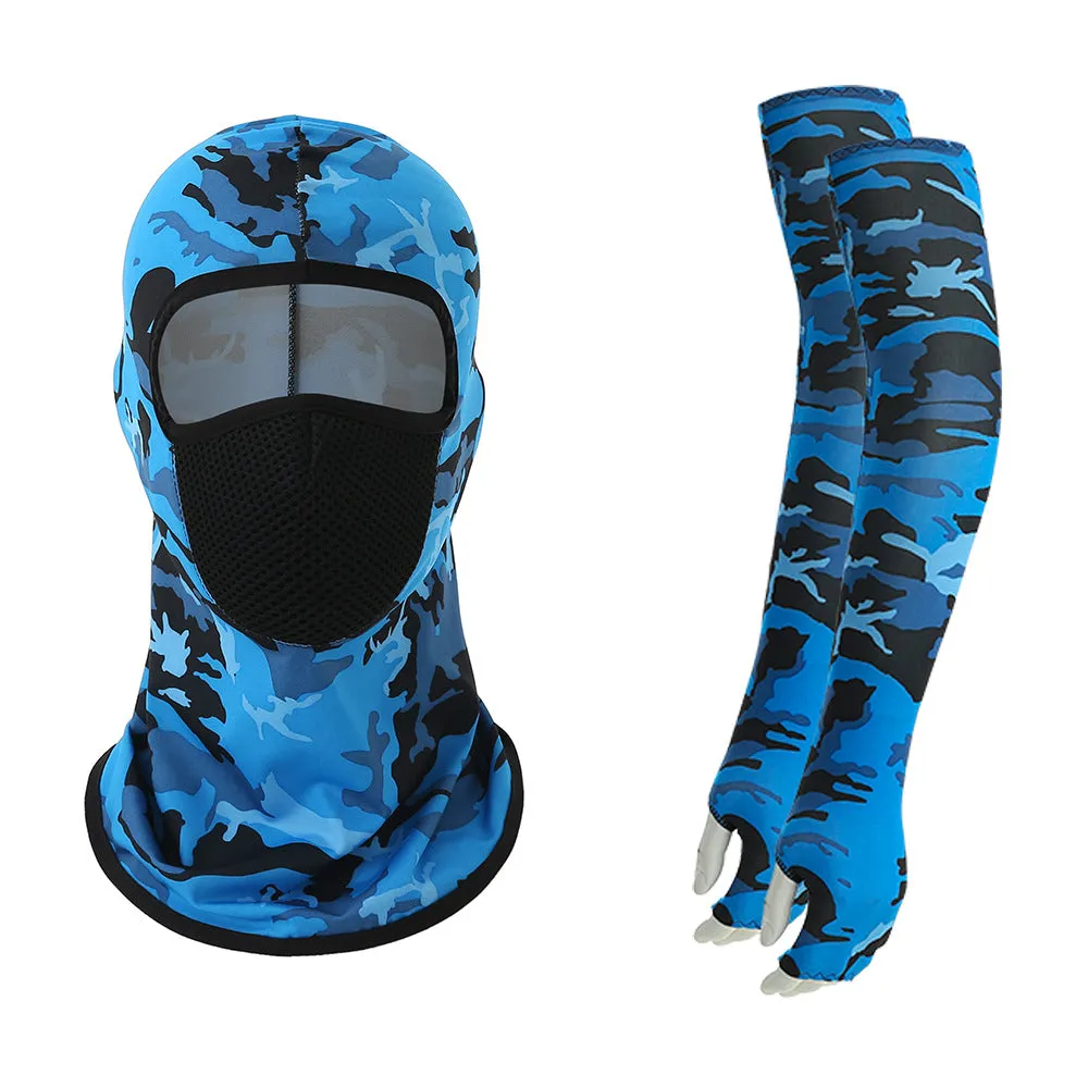 Cycling suit breathable mask sunscreen arm sleeve outdoor sports sunscreen