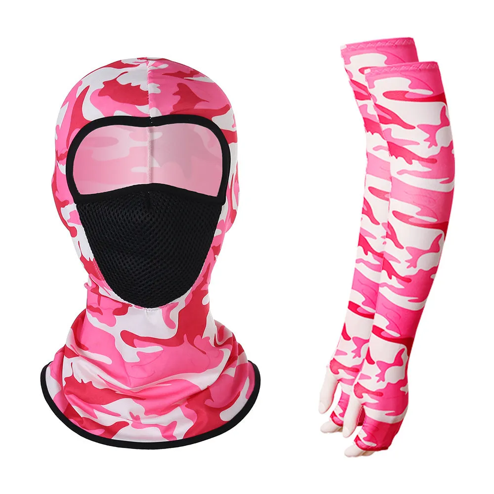 Cycling suit breathable mask sunscreen arm sleeve outdoor sports sunscreen