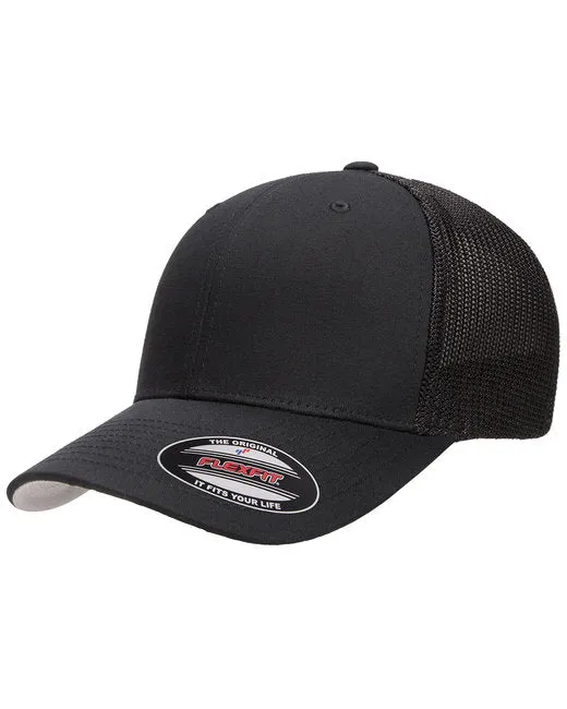 Dead Inside but Caffeinated Leather Patch Trucker Hat