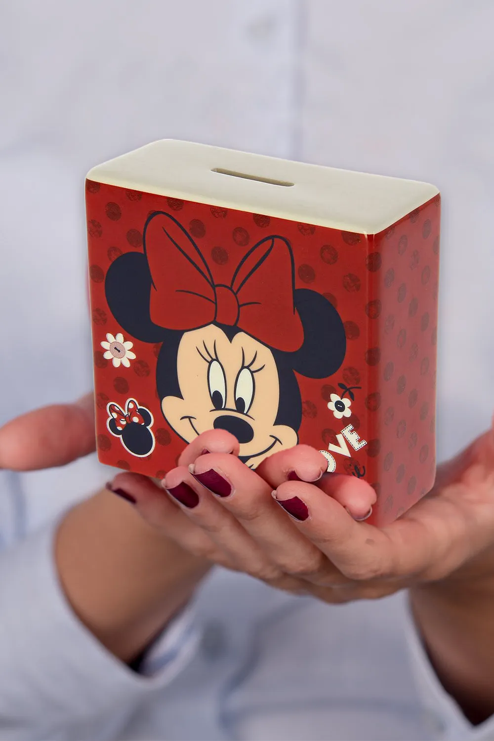 Disney I LOVE MINNIE Money bank With Gift Box.