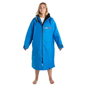 Dryrobe Advance Long Sleeve Changing Robe - Cobalt Blue/Black