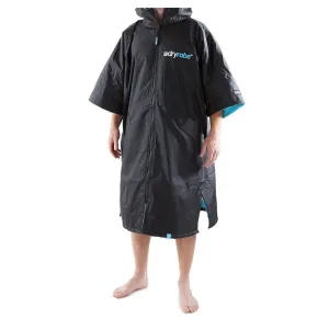 Dryrobe Advance Short Sleeve Changing Robe - Large - Black/Blue