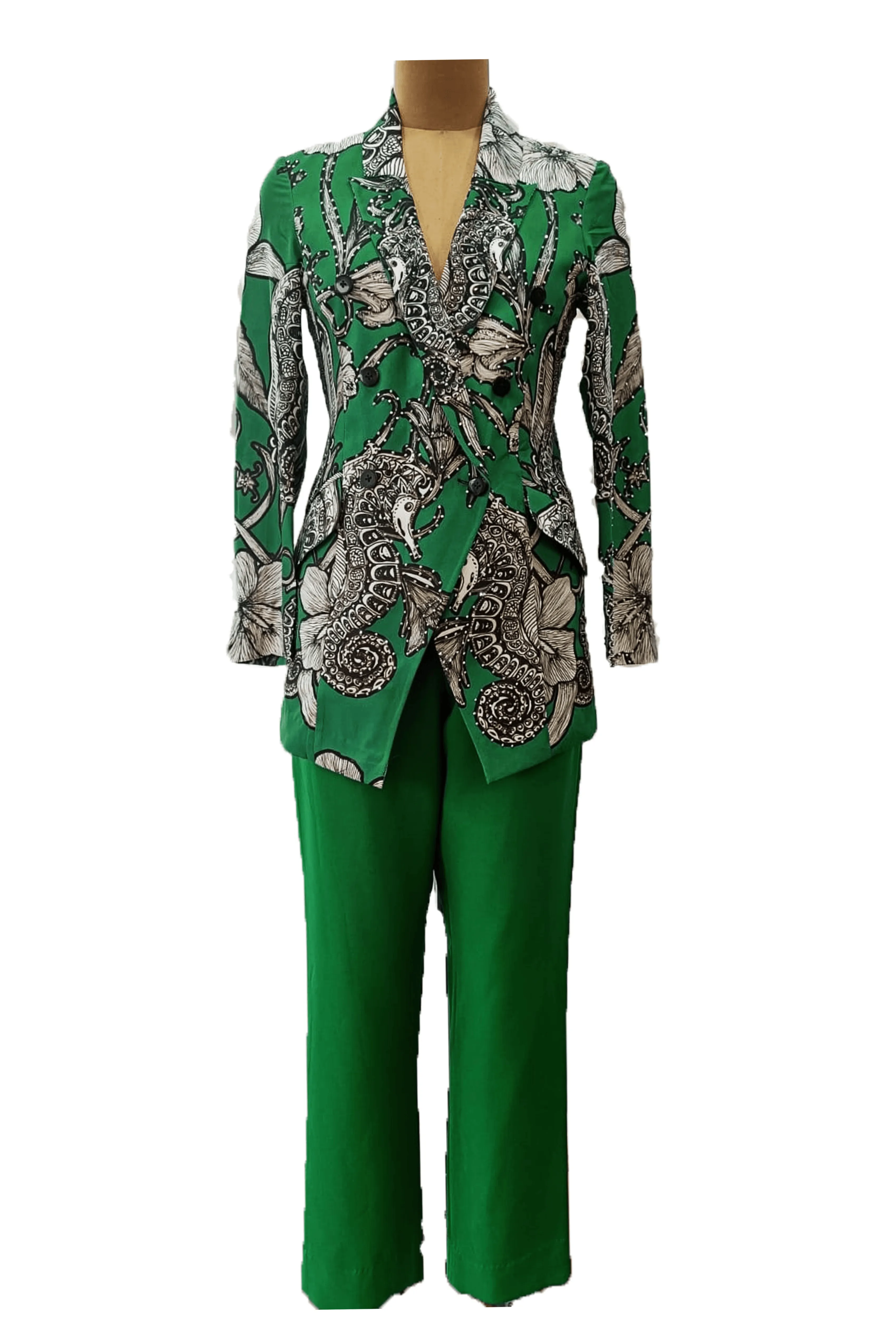 Emerald Seahorse Blazer Set