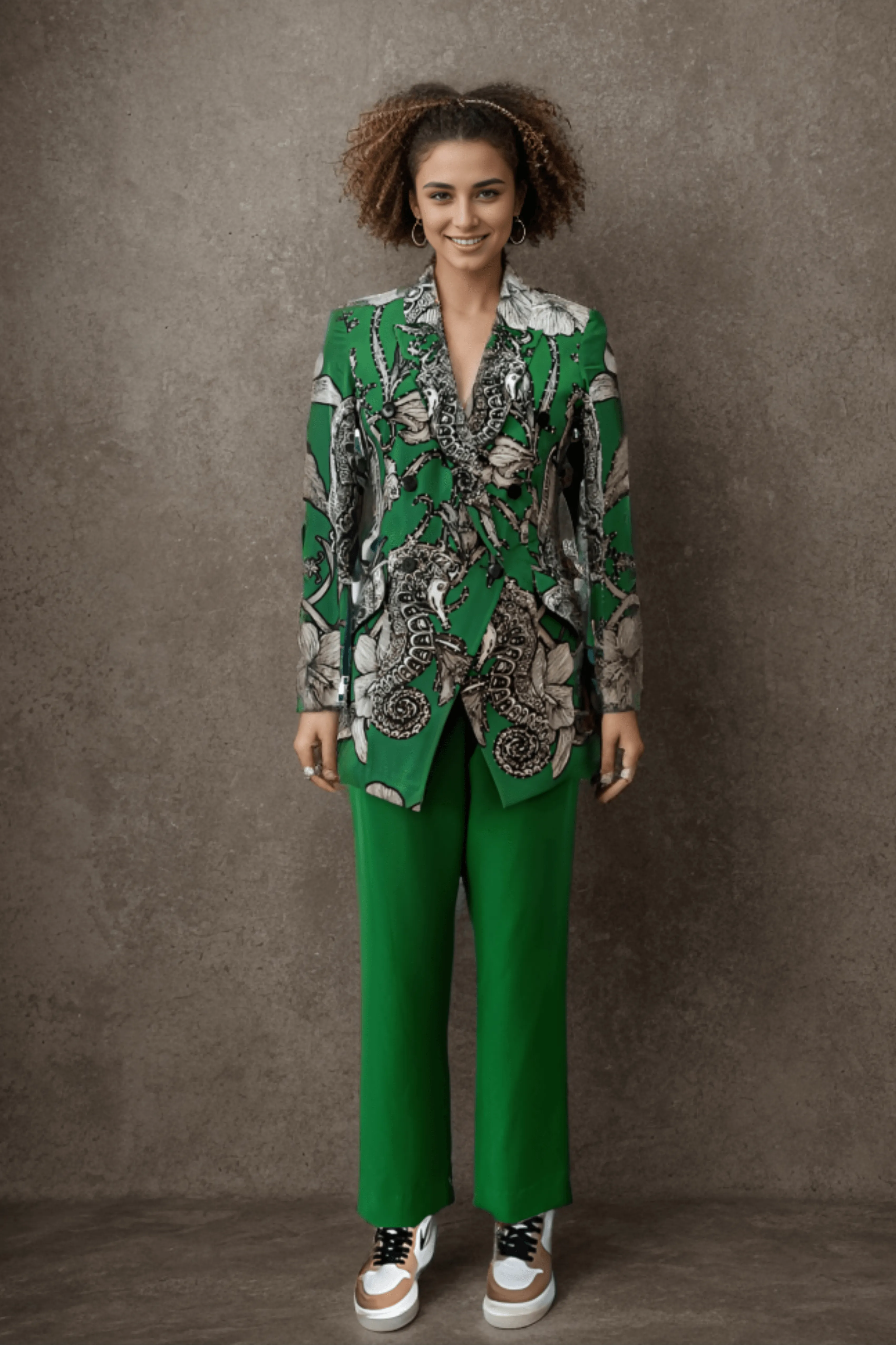 Emerald Seahorse Blazer Set