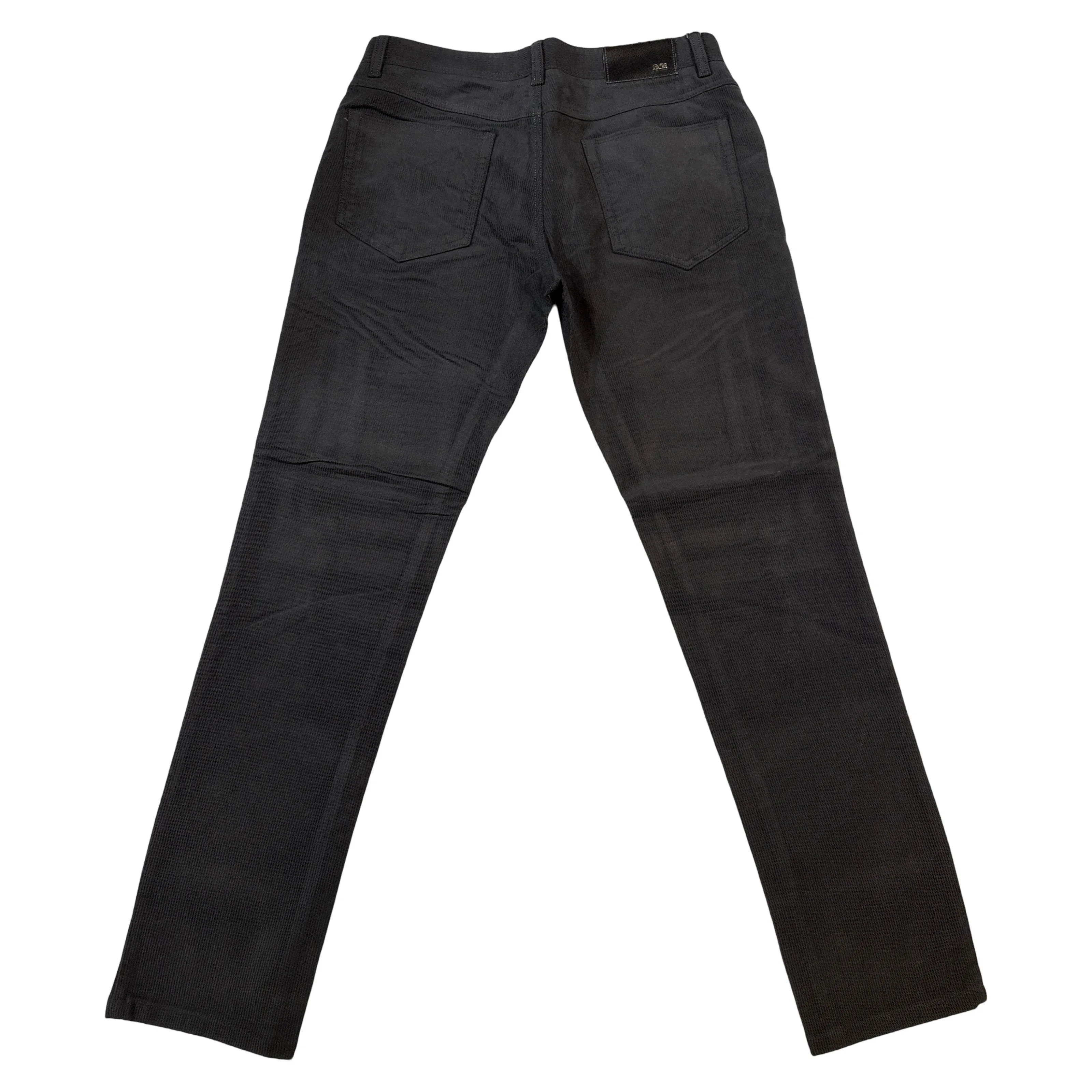 Enzo Alpha-384 Black Pinwale Corduroy High End Pants