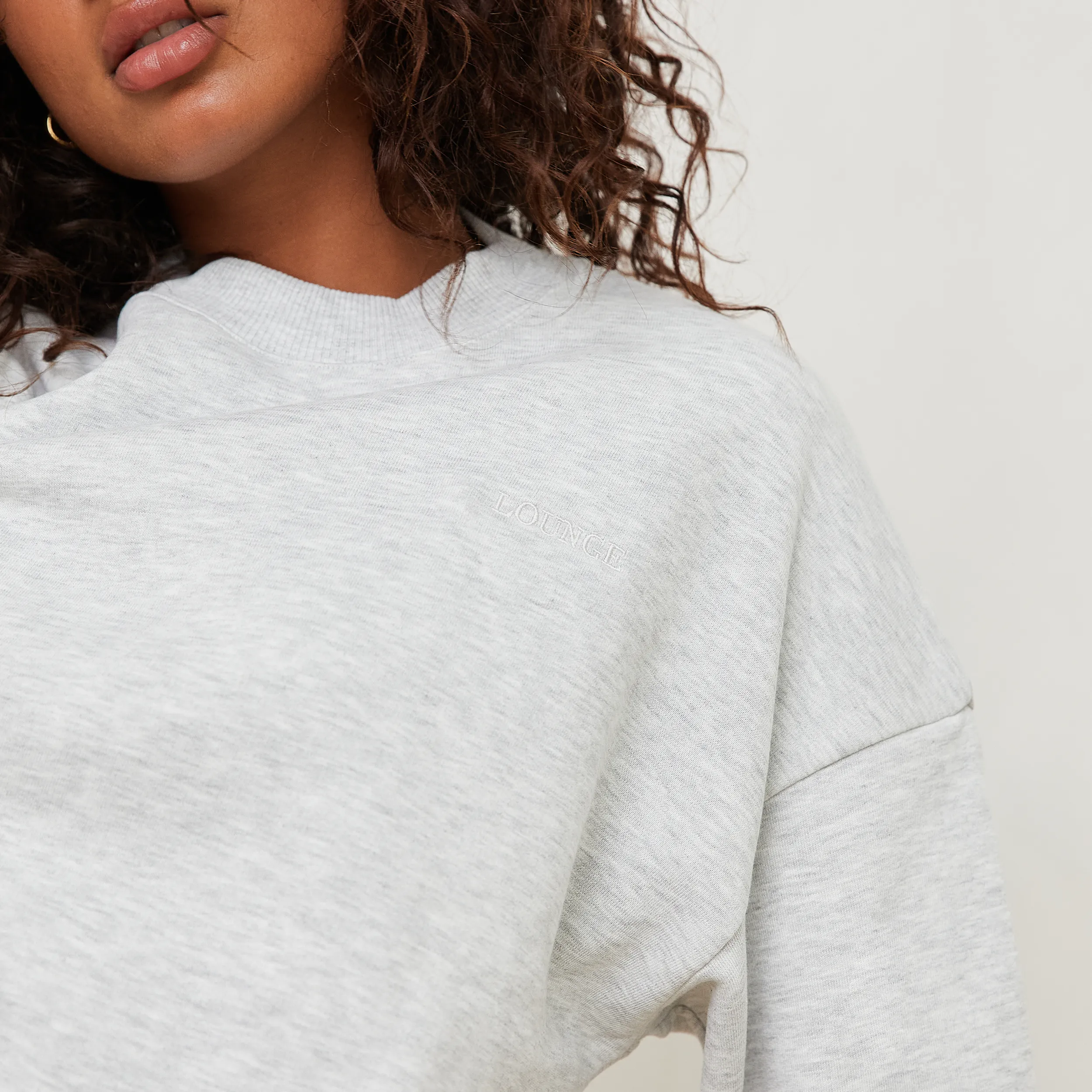 Essential Crew Neck Sweater - Frost Melange