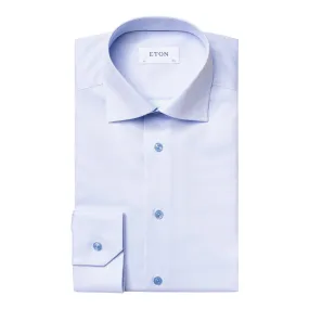 ETON Twill Shirt Contemporary Fit LIGHT BLUE