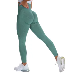 European and American Seamless Knitted Small Crescent Hip-Lifting Moisture Wicking Yoga Pants Exercise Workout Pants Sexy Hip-Showing Women