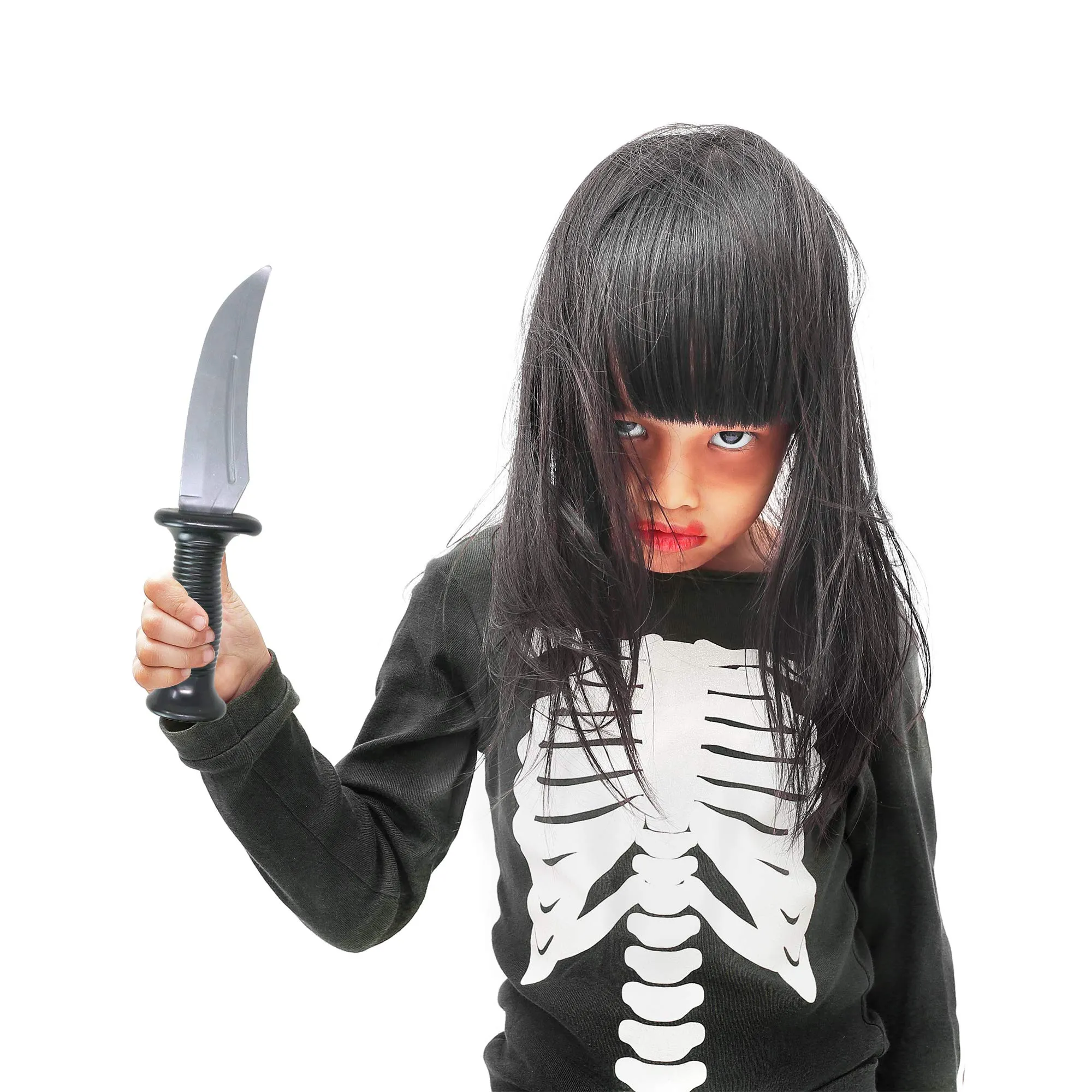 Fake Rubber Knife Prank - Realistic Looking Prank Toy - Costume Prop or Gag Blade for Halloween Haunted House, April Fools - 10.75 with Comfortable Molded Grip