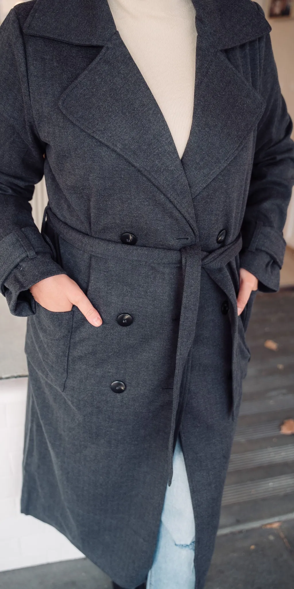 Georgia coat - charcoal