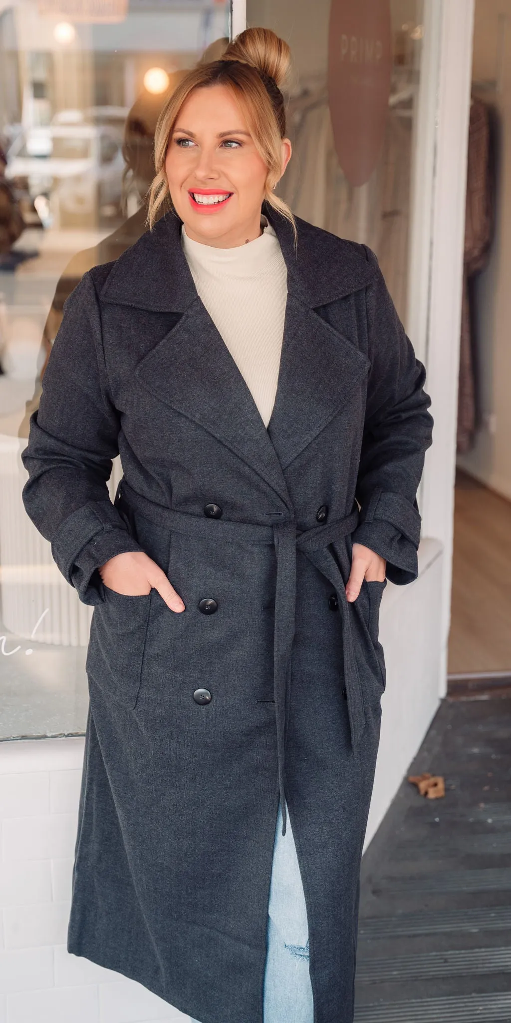 Georgia coat - charcoal