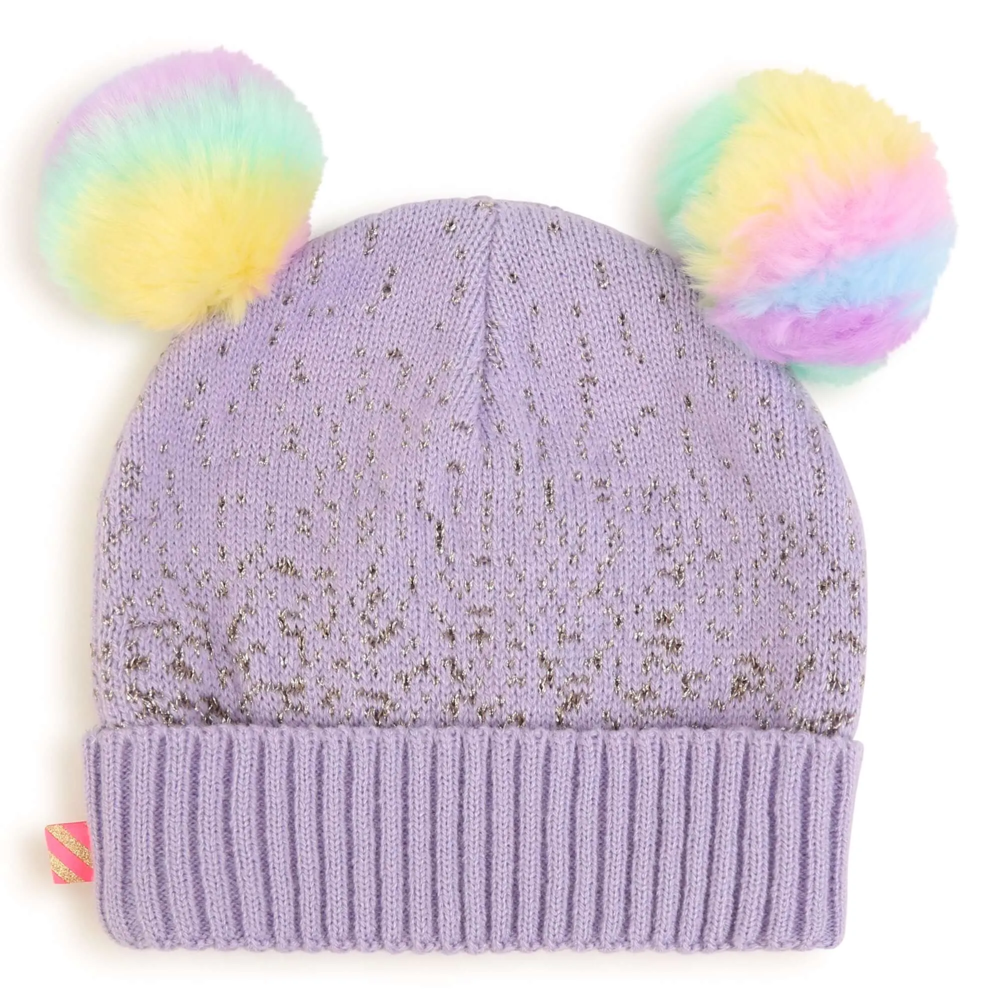 Girls Lilac Pompom Star Hat